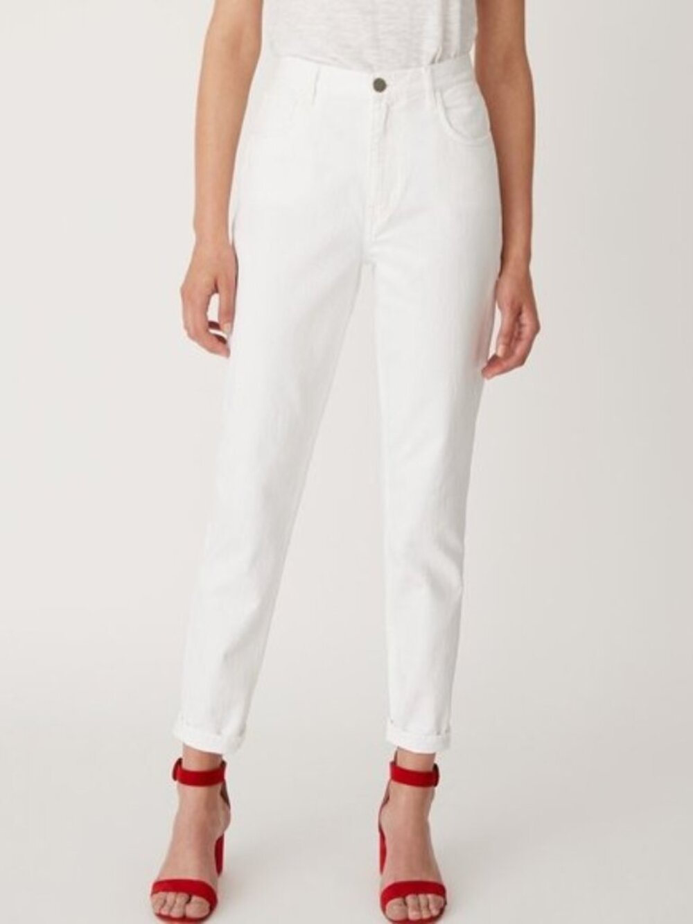 NWT M.i.h High Rise Vintage Slim Mimi Jeans White 30